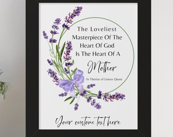 Custom Mother's Day Photo Frame, Personalize Gift, Mother's Day, Birthday Gift For Mom, Mama Gift, The Heart Of A Mother Photo Framed Poster