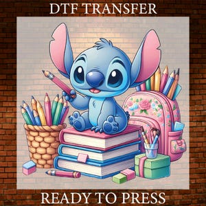 Stitch Dtf Transfer, Disney Stitch Dtf, Disney School Dtf Ready To Press, Stitch Disneyworld Shirt Dtf, Bulk Dtf Transfer, Gang Sheet