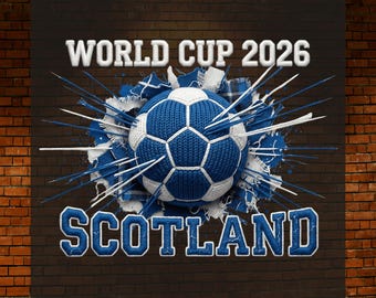World Cup 2026 Scotland Soccer DTF Print, Football Fan Shirt Print