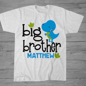 Dinosaur Big Brother T-Shirt | Big Brother Gift | Sibling Shirt | Announcement Shirt | New Brother Gift | Personalized Brother Gift