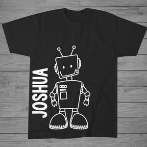 Boys Robot Shirt | Personalized Robot Shirt | Boys Robot Birthday Shirt | Robot Shirt | Big Brother Gift | Robot Tee | Baby Robot Shirt