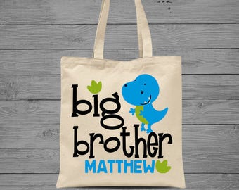 Custom Name O-Saurus Boys Dinosaur Book Bag Personalised School Reading Books