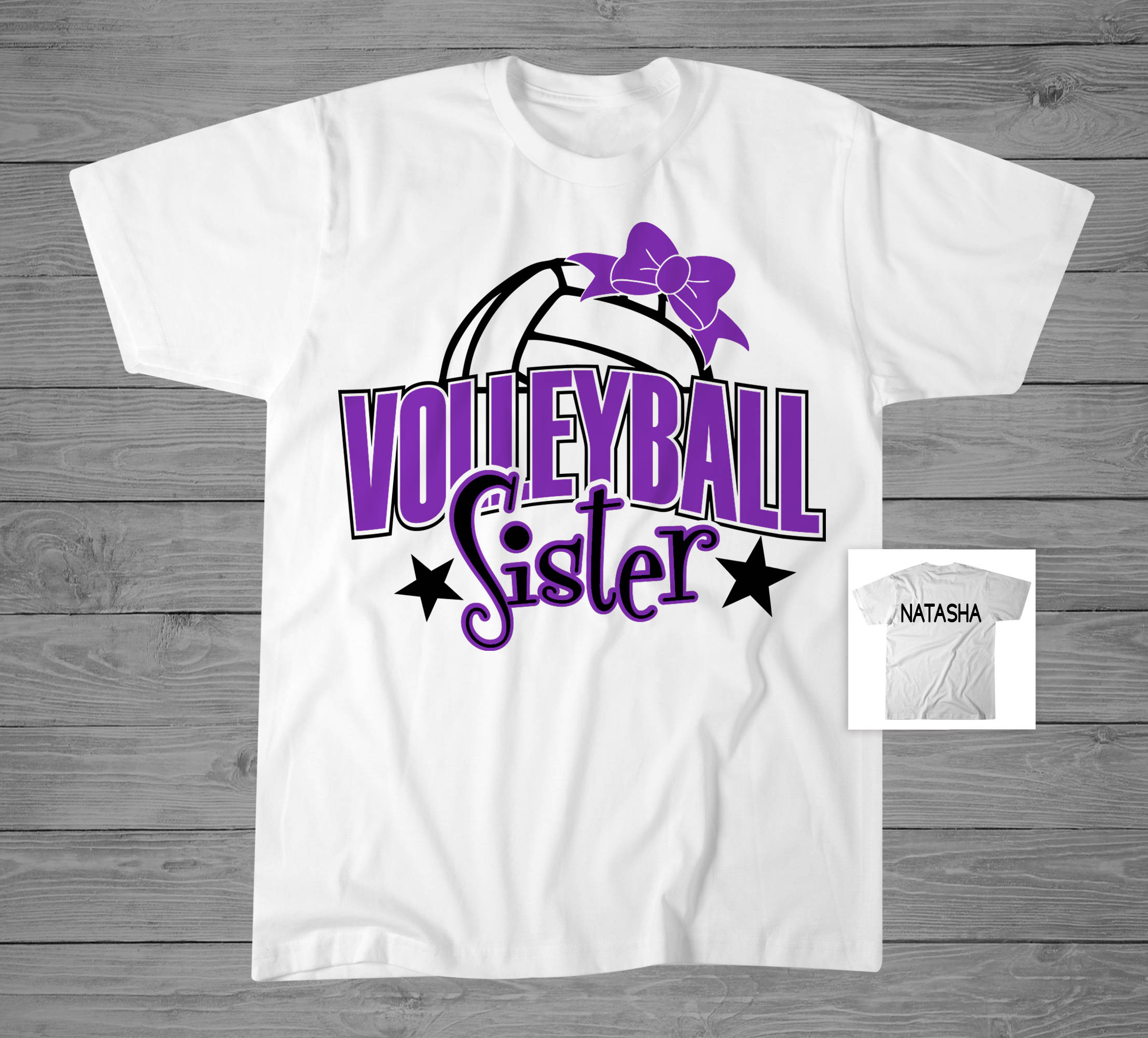 Volleyball Sister TShirt Volleyball Sister Gift Custom Etsy