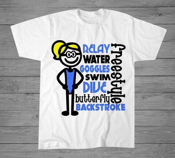 Girls Swim Shirt - Girls Swim Gift - I Swim Like A Girl Girls Swim Shirt - Girls Swim Gift - I Swim Like A Girl