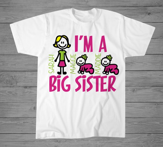 big sister to twins shirt