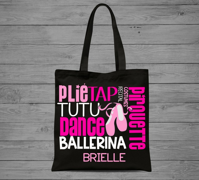 Girls Dance Tote Bag Ballet Tote Bag Toddler Dance Bag Etsy