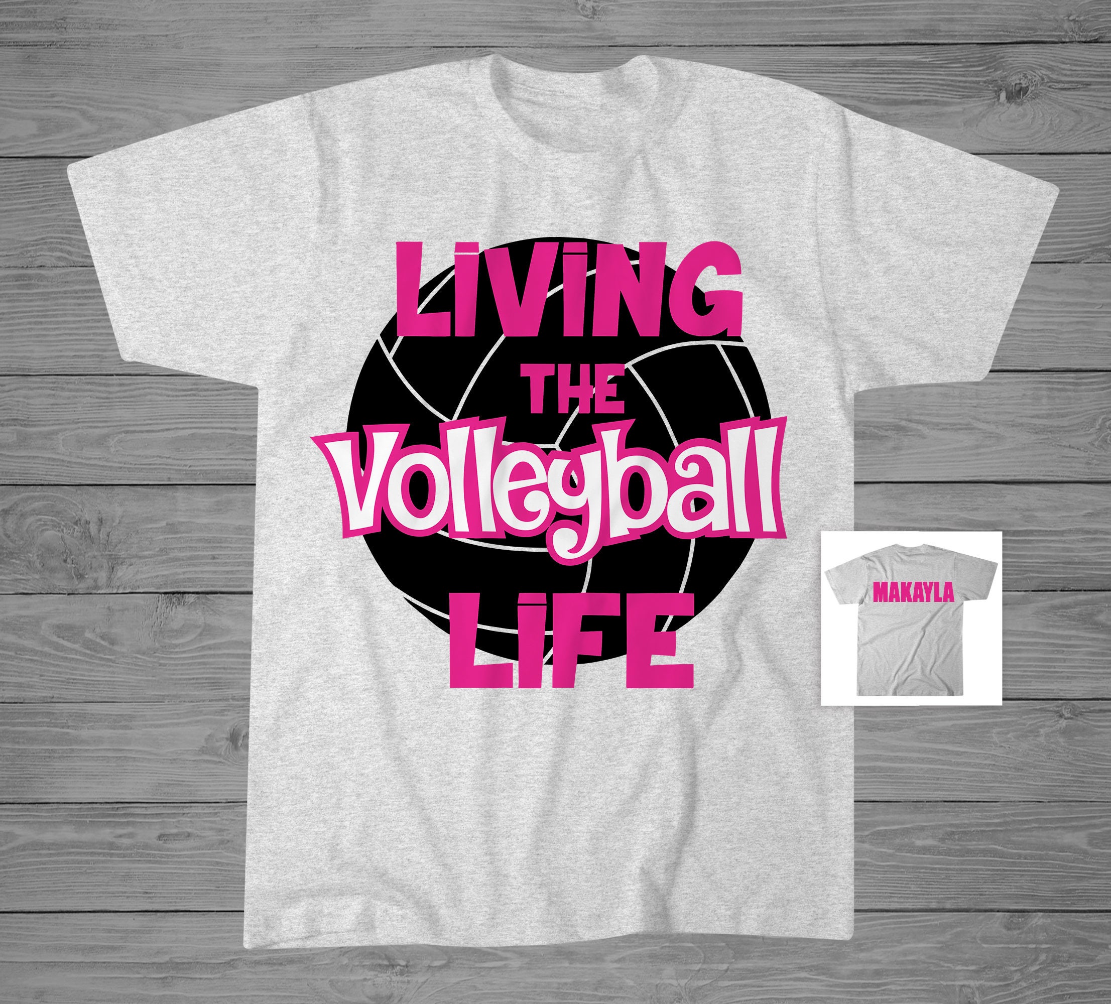Living the Volleyball Life TShirt Girls Volleyball Shirt Etsy