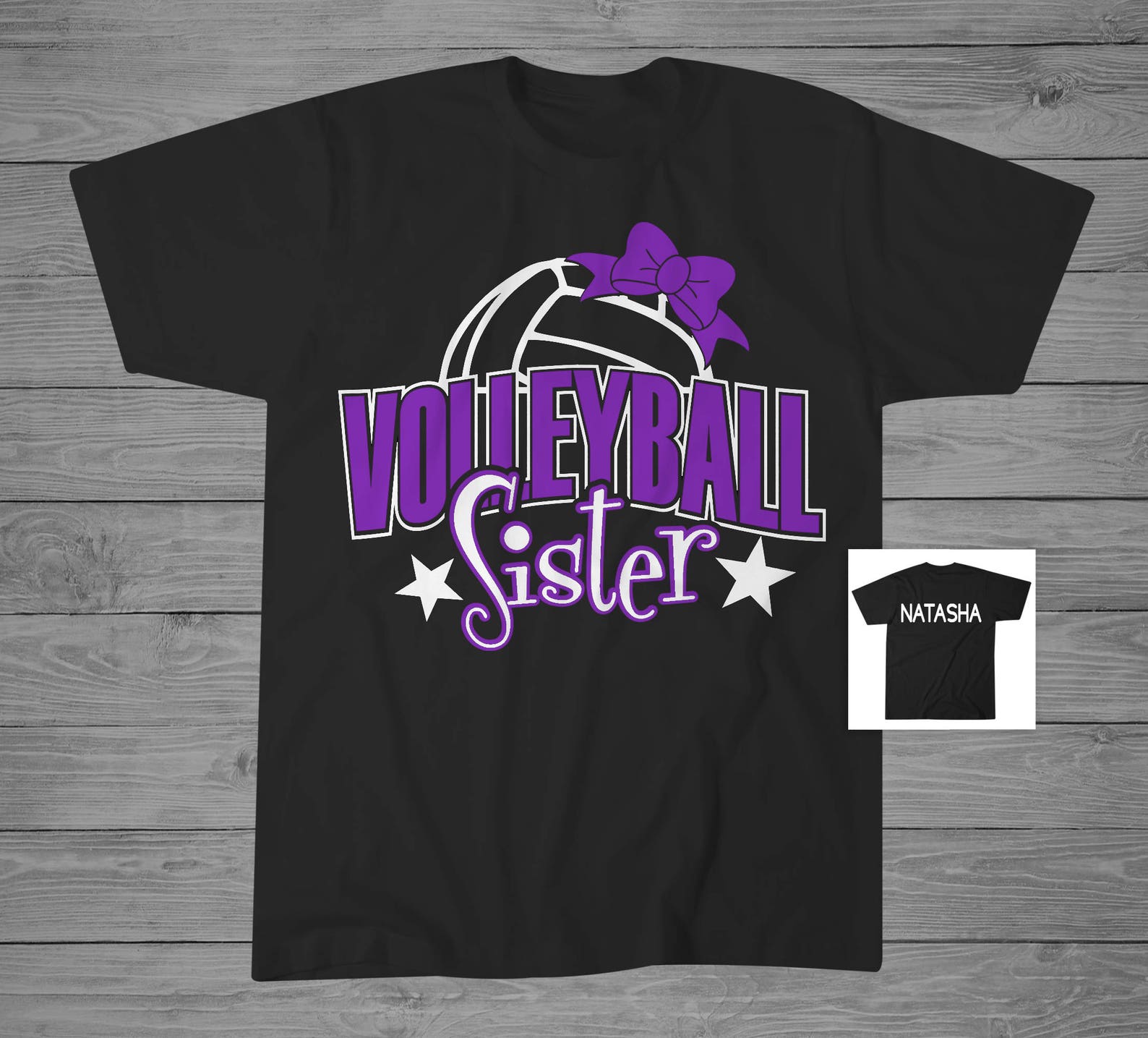 Volleyball Sister Tshirt Volleyball Sister Gift Custom Etsy