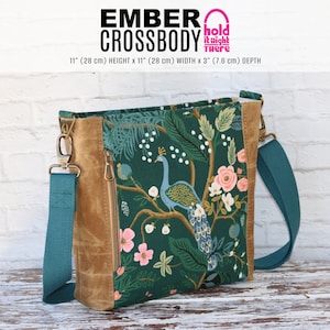 PDF SEWING PATTERN - Ember Crossbody Bag- with tutorial video + svg cutting files - Many Pockets - Beginner-Friendly - Hold it Right There