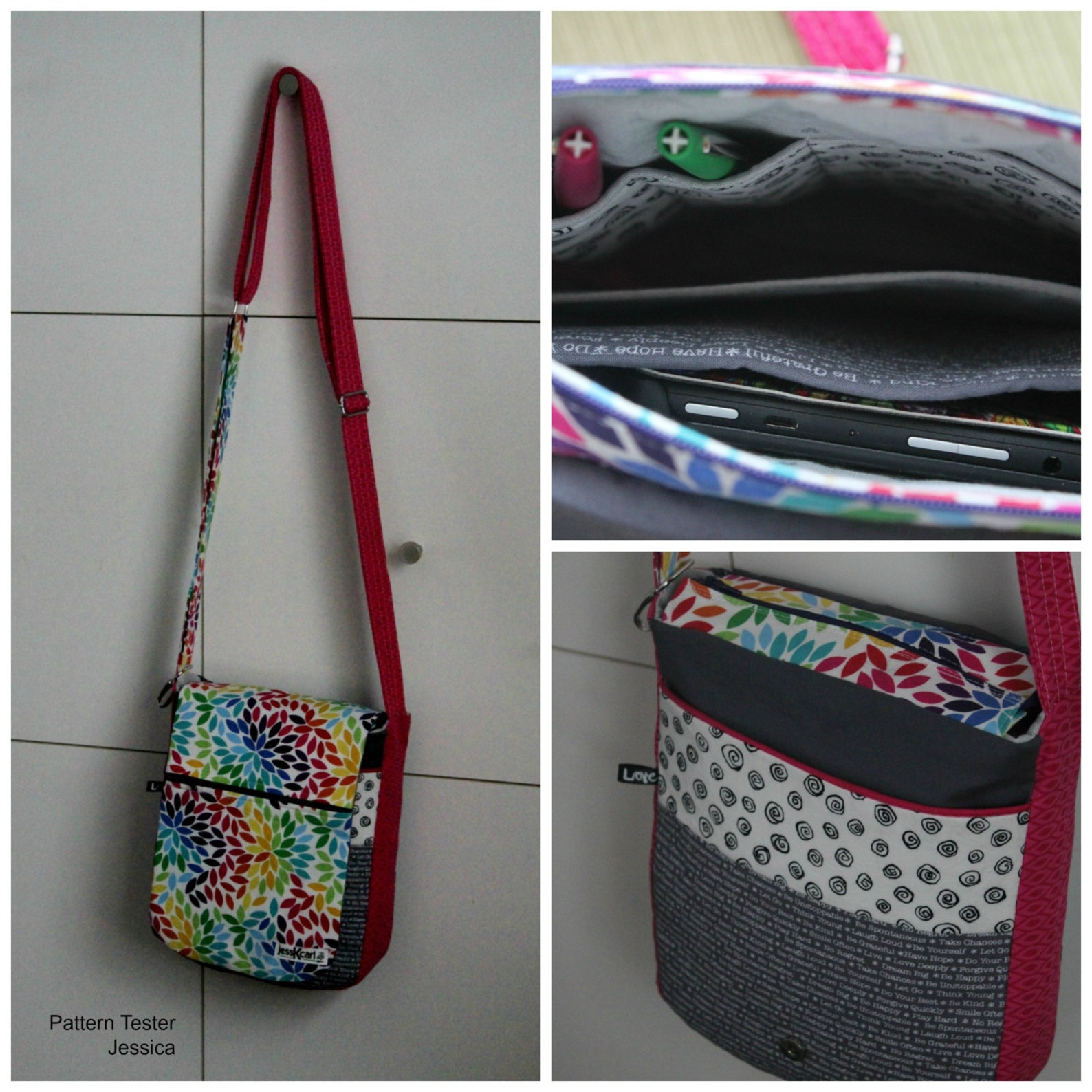 PDF SEWING PATTERN Corcoran Cross Body Bag Many Pockets Etsy