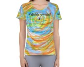 Validate Yourself by Kaalomai. Women 39 s athletic t-shirt.