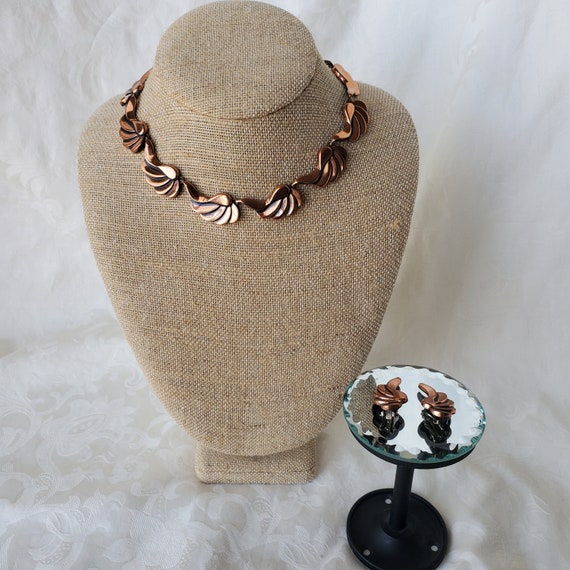 Vintage Renoir Choker Necklace and Clip Earrings … - image 2