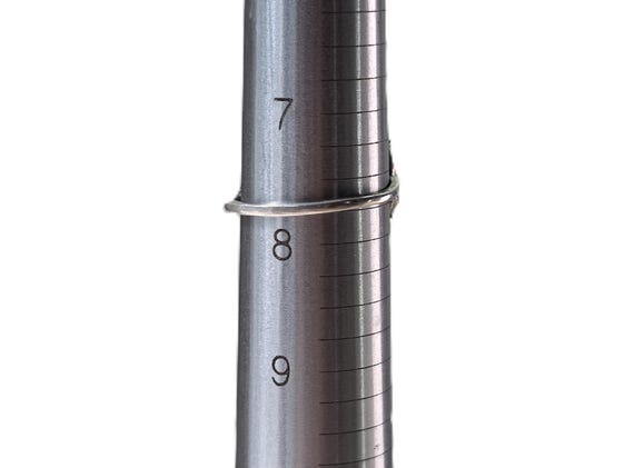 Sterling Silver Solitaire Ring:  Large Faceted Ci… - image 14