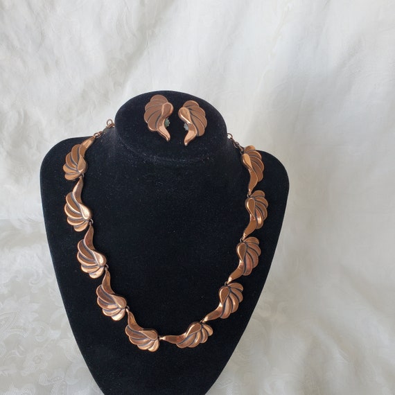 Vintage Renoir Choker Necklace and Clip Earrings … - image 3