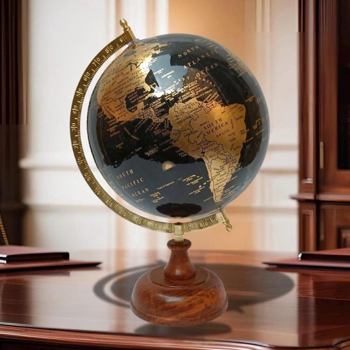 90's VINTAGE BLACK OCEAN GLOBE USA製 Vintage Black Ocean World Globes - Etsy