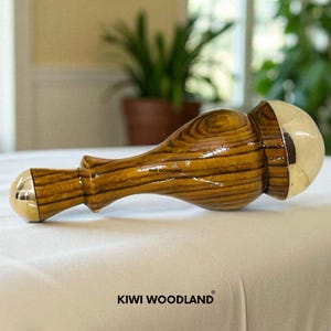 Ayurvedic Kansa Wand – Single & Dual Side Face and Neck Massage Tool Glowing Skin Anti-Aging Detox Lymphatic Drainage Stress Relief Massage