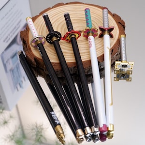 Demon Slayer Neutral Pen, Demon Slayer Swords, Anime Kamado Tanjirou Nezuko Zenitsu Inosuke Giyuu, Signature Pen, Collection Toy Gift