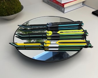 Valorant Rgx 11z Pro Firefly, Valorant Yoru Butterfly, Trainer Messer, Leuchtendes faltbares Messer, Cosplay, Waffenreplik, Geschenk für Kollegen