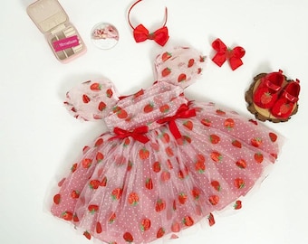 FLUFFY BABY DRESS | Red Flower Strawberry Sequin Baby Dresses | Baby Birthday Outfit | Gift for Baby Girls | Fruit Print Elegant Baby Dress - Etsy FLUFFY BABY DRESS | Red Flower Strawberry Sequin Baby Dresses | Baby Birthday Outfit | Gift for Baby Girls | Fruit Print Elegant Baby Dress - Etsy