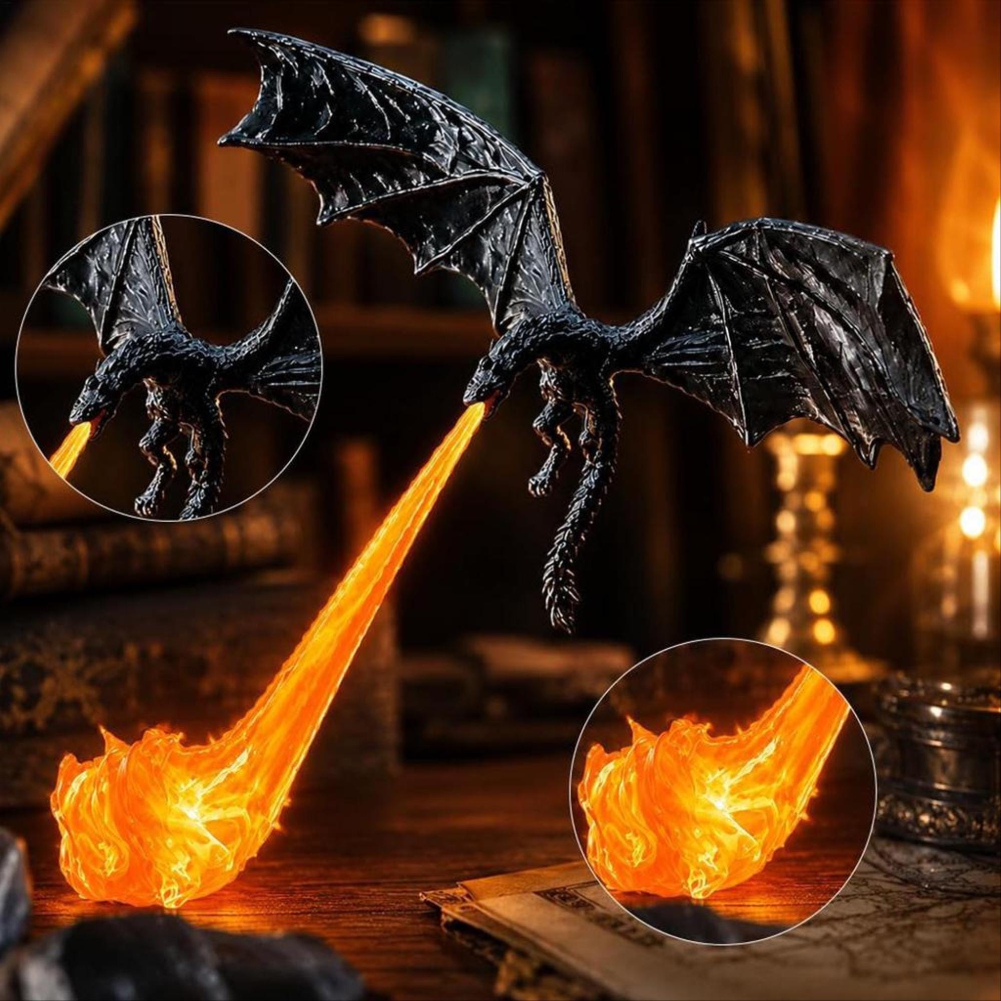 Fire Breathing Dragon Led - Etsy