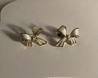 Ribbon Bow Stud Earrings, Bowknot Earring, Bowtie Earrings, Delicate Earrings,Trendy Earrings, Gift for Her