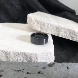 Black Thumb Ring,Fashion Men Ring,Wide Band Ring,Simple Ring,Gift Ring,Party Band,Minimalist Ring,Men Ring,Unisex Ring
