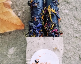 Handmade Herbal Beeswax Candle