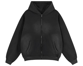 Vintage 1990s Hanes Blank Zip-up Hoodie Made in USA - Etsy