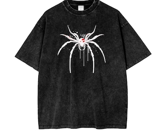 Estetisk t-shirt med grafisk design från Y2K, överdimensionerad streetwear, vintage 90-talsstil, tvättad retro gotisk skjorta för män och kvinnor, grafiska skjortor