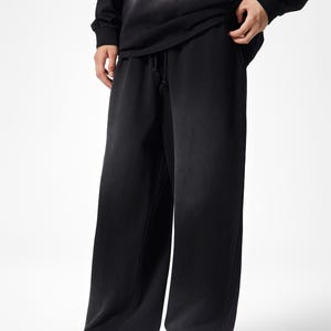 Basic Blank plain sweatpants Trendy washed blank sweatpants for streetwear Oversized washed sweatpants Vintage washed sweatpants