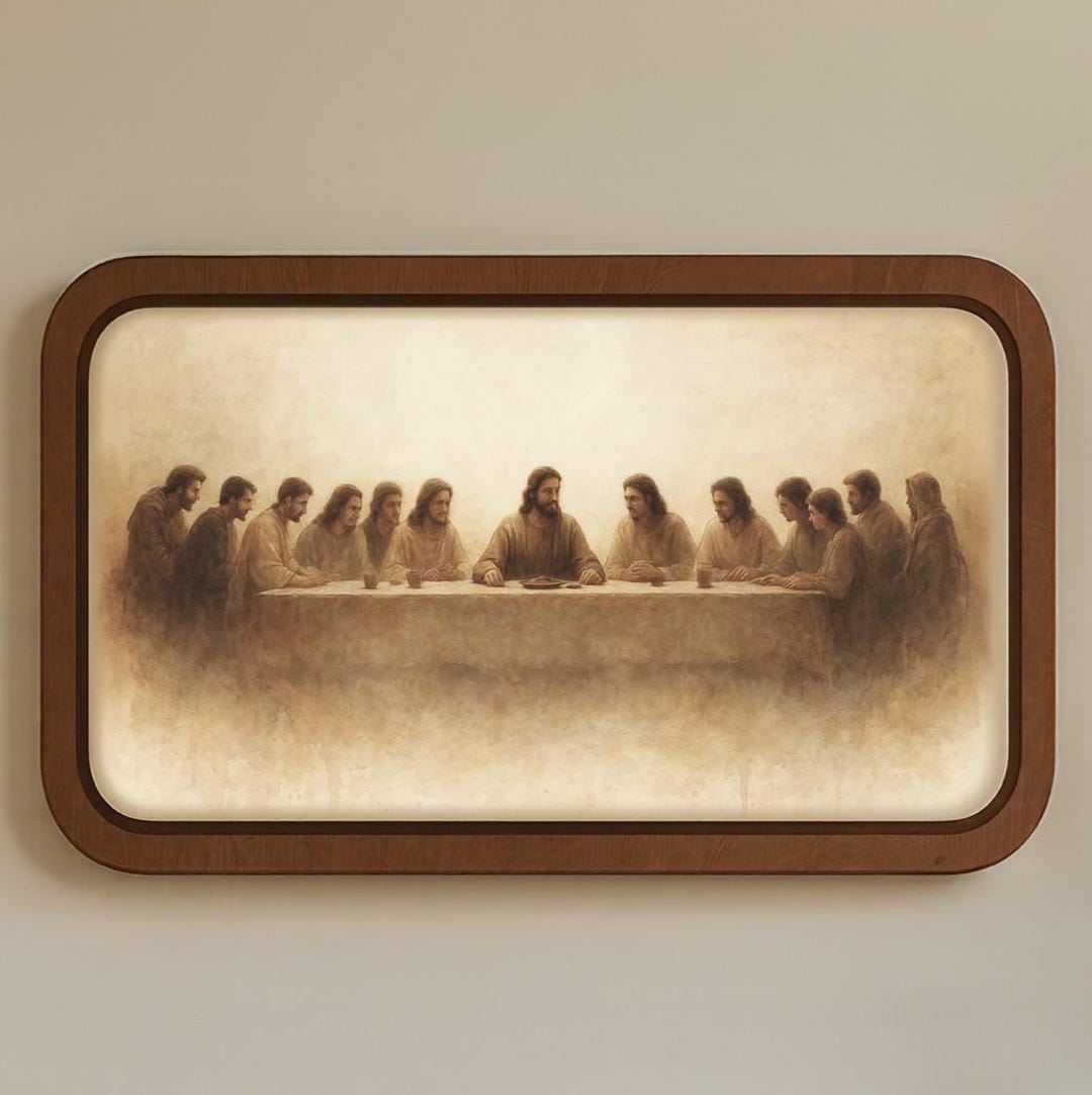 The Last Supper Wood Print – Natural Rustic Art Decor - Etsy