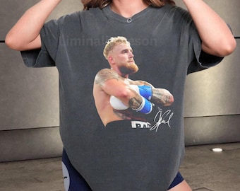 Camiseta de boxeo vintage de Jake Paul, regalo para fanáticos del juego