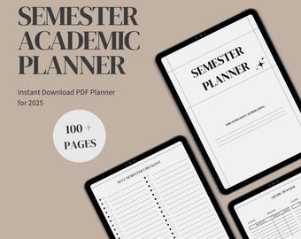Digital planner | Student planner | Academic planner 2024-2025 | iPad planner | College & University planner | School Study Planner for iPad