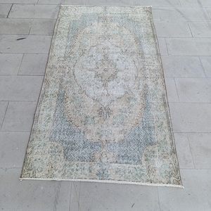 4x7 Rug 4x7 Vintage Rug 4x7 Turkish Rug 4x7 Oushak Rug Oriental Rug Handmade Rug Livingroom Rug Area Rug Kithcen Rug 3.8x6.8 feet Wool Rugs