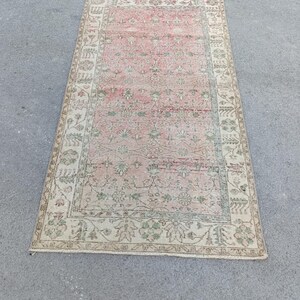 4x7 Rug 4x7 Vintage Rug 4x7 Oushak Rug 4x7 Turkish Rug Livingroom Rug Area Rug Kithcen Rug Handmade Rug Home Decor Rug Wool Rug 3.10x6.11 ft