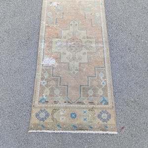 2x4 Rug 2x4 Vintage Rug 2x4 Oushak Rug 2x4 Turkish Rug Bathroom Rug Doormat Rug Small Rug Home Decor Rug Handmade Rug Soft Rug 1.11x4.3 ft