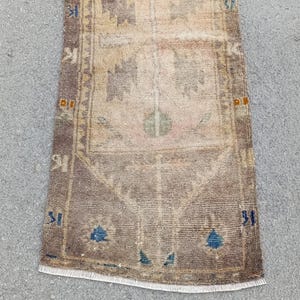 2x4 Rug 2x4 Vintage Rug 2x4 Turkish Rug 2x4 Oushak Rug Small Rug Bathroom Rug Doormat Rug Home Decor Rug Handmade Rug Soft Rug 1.5x3.7 feet