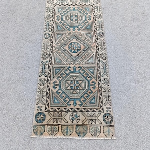 2x4 Vintage Rug 2x4 Doormat Rug 2x4 Oushak Rug 2x4 Turkish Rug Bathroom Rug Small Rug Decorotive Rug Home Decor Rug Handmade Rug 1.8x4.2 ft