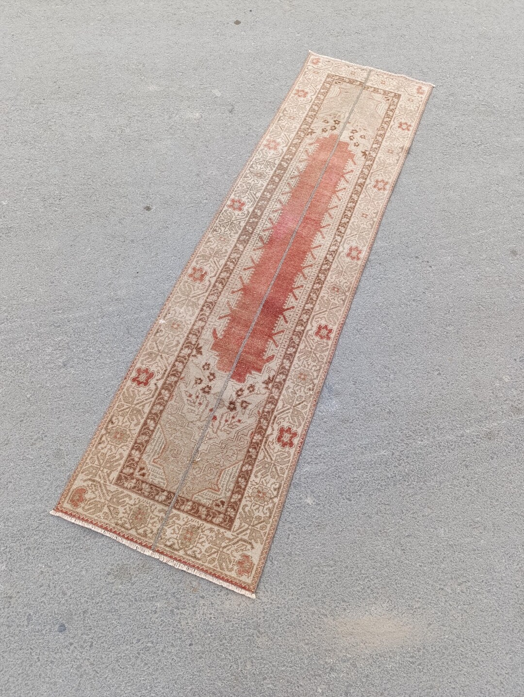 Vintage Patchwork Runner Rug, 2x8 Wool Corridor Rug, 1970s Turkish - Etsy