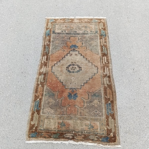 2x4 Rug 2x4 Vintage Rug 2x4 Oushak Rug 2x4 Turkish Rug Bathroom Rug Doormat Rug Small Rug Home Decor Rug Handmade Rug Soft Rug 2.0 x 3.7 ft