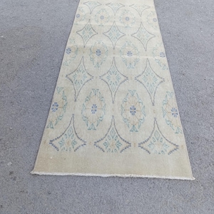 2x5 Rug 2x5 Vintage Rug 2x5 Turkish Rug 2x5 Oushak Rug Small Rug Home Decor Rug Kithcen Rug Entryway Rug Hand Woven Runner 2.1x4.11 feet Rug