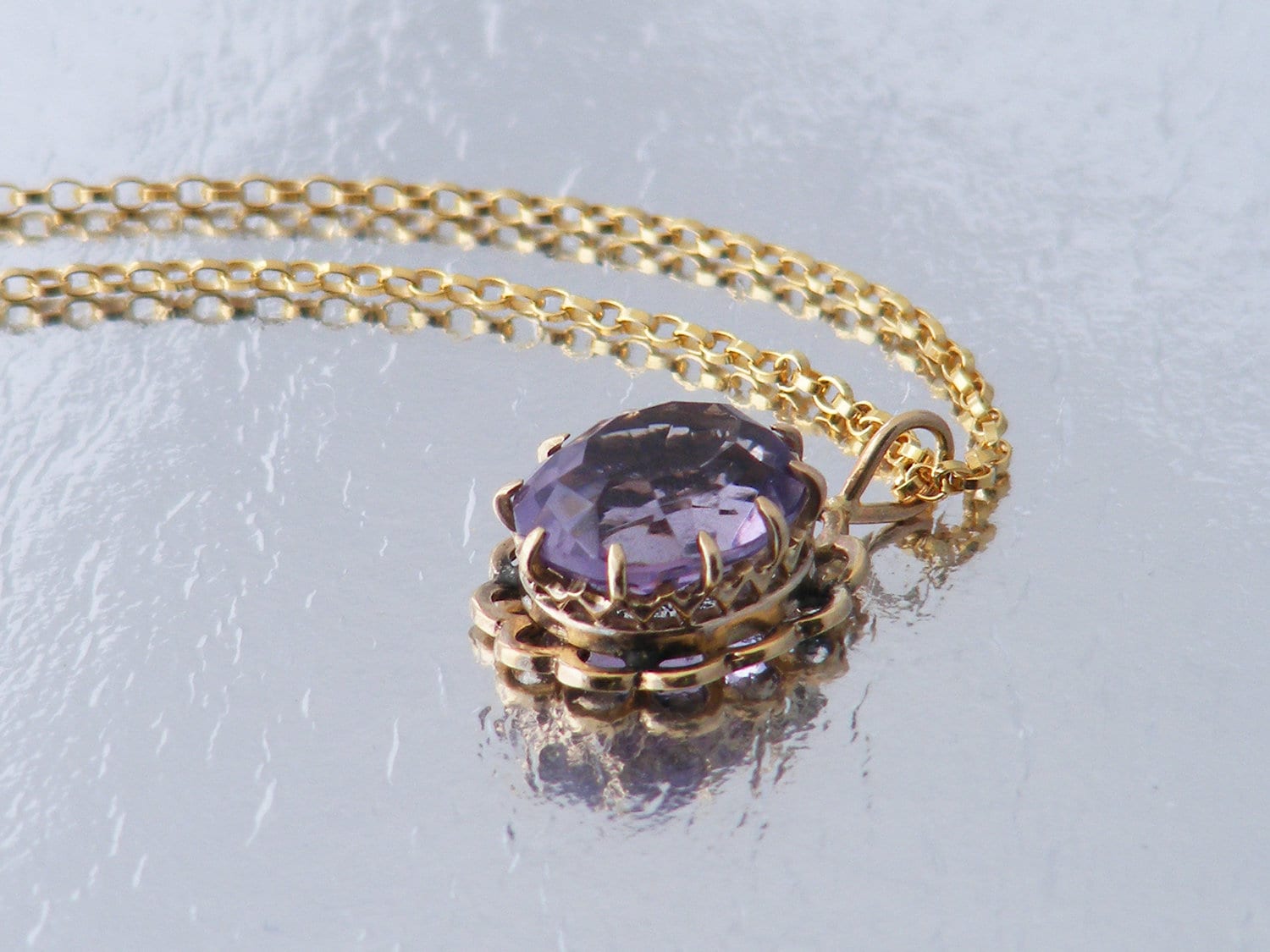 amethyst gemstone necklace amethyst gemstone necklace