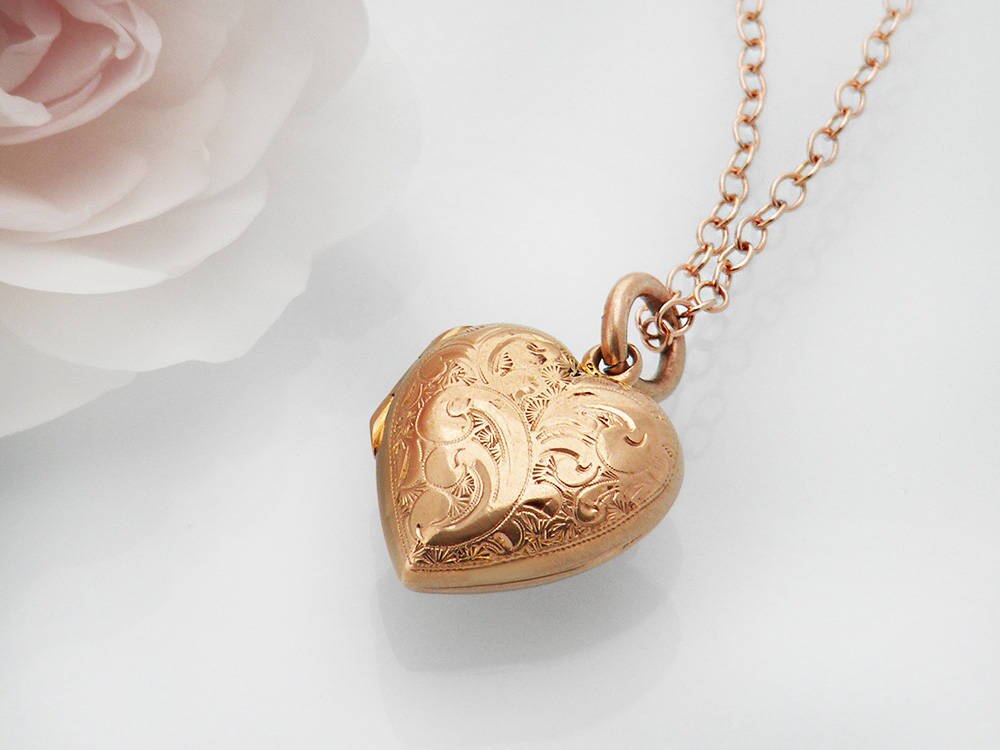 Antique Locket | Solid 9ct Rose Gold 