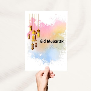 Cartão de felicitações Eid Mubarak