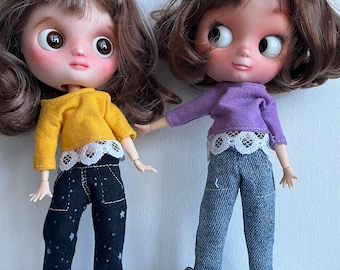 Middie Blythe Doll BDJ Denim Jeans (4 Color Choices!)