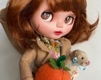 OOAK Autumn Fall Style Cottage Core Factory Blythe BJD Custom Doll