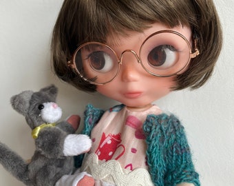 Custom OOAK Chubby Blythe Cat Themed Doll Factory Blythe Mimi Body