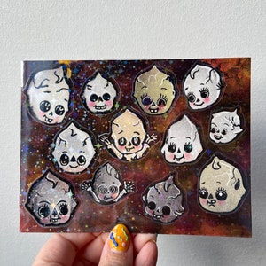 Halloween Kewpie Skeleton Sticker Sheet