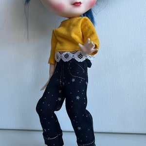 Blythe Doll BDJ Denim Jeans 4 Color Choices image 3