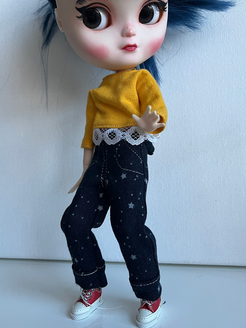 Blythe Doll BDJ Denim Jeans 4 Color Choices image 3